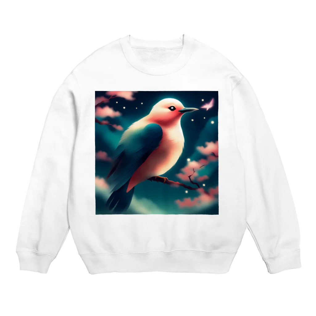 yatyohyakkeiの相思鳥 Crew Neck Sweatshirt