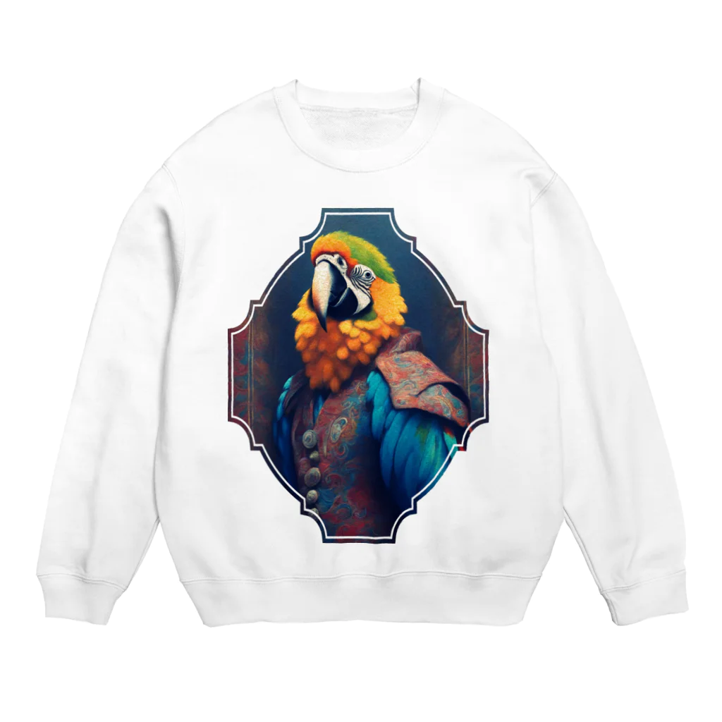 KYūのペイズリーオウム Crew Neck Sweatshirt