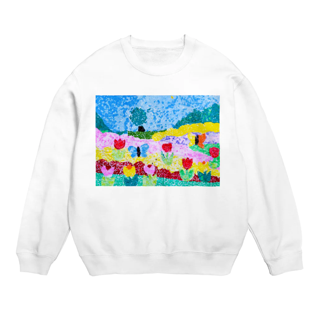 社会福祉法人　真奉会の2023.4ワークショップはやと（壁画） Crew Neck Sweatshirt