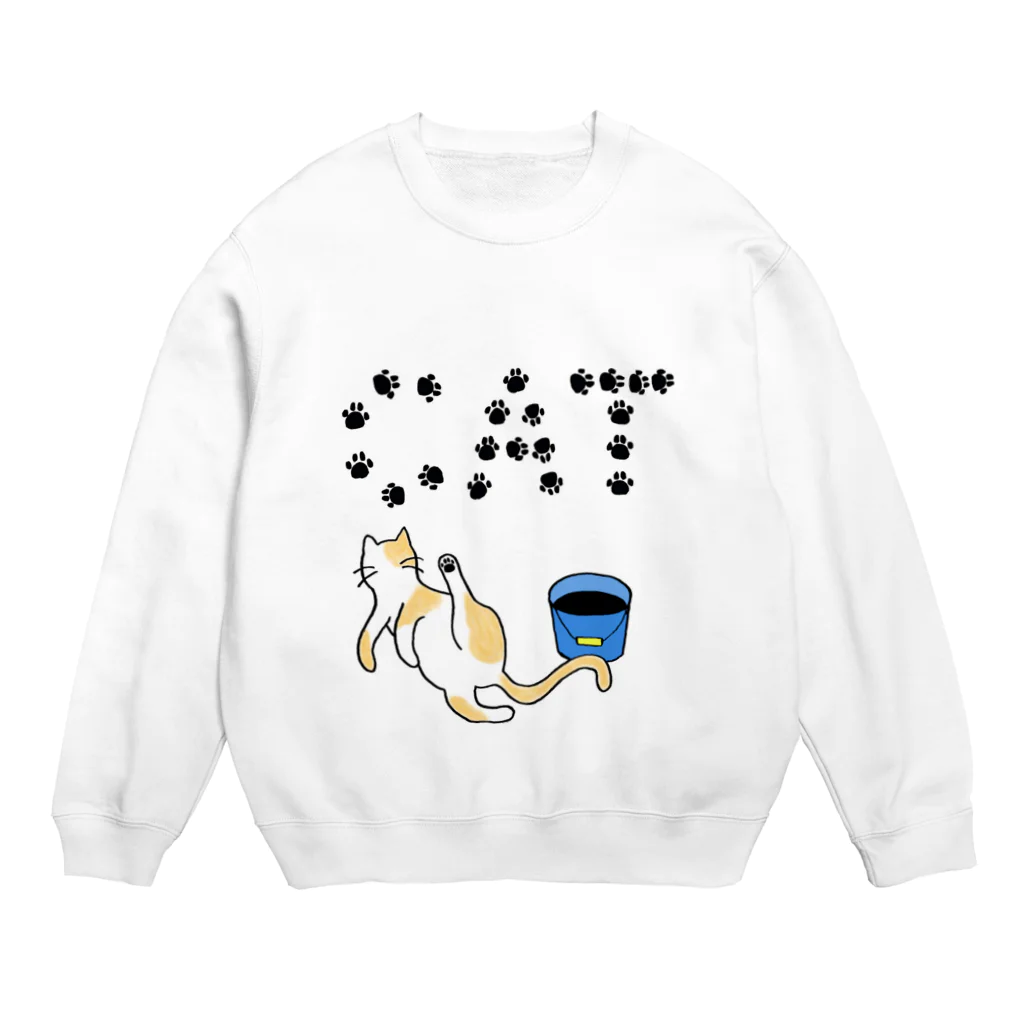 y_oco_yのCAT Crew Neck Sweatshirt