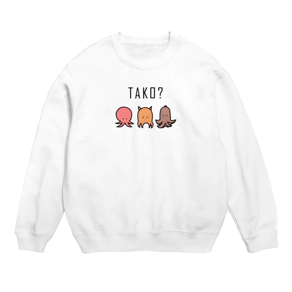 めーちゃん🐠ゆるいおさかなのたこちゃんズ？ Crew Neck Sweatshirt