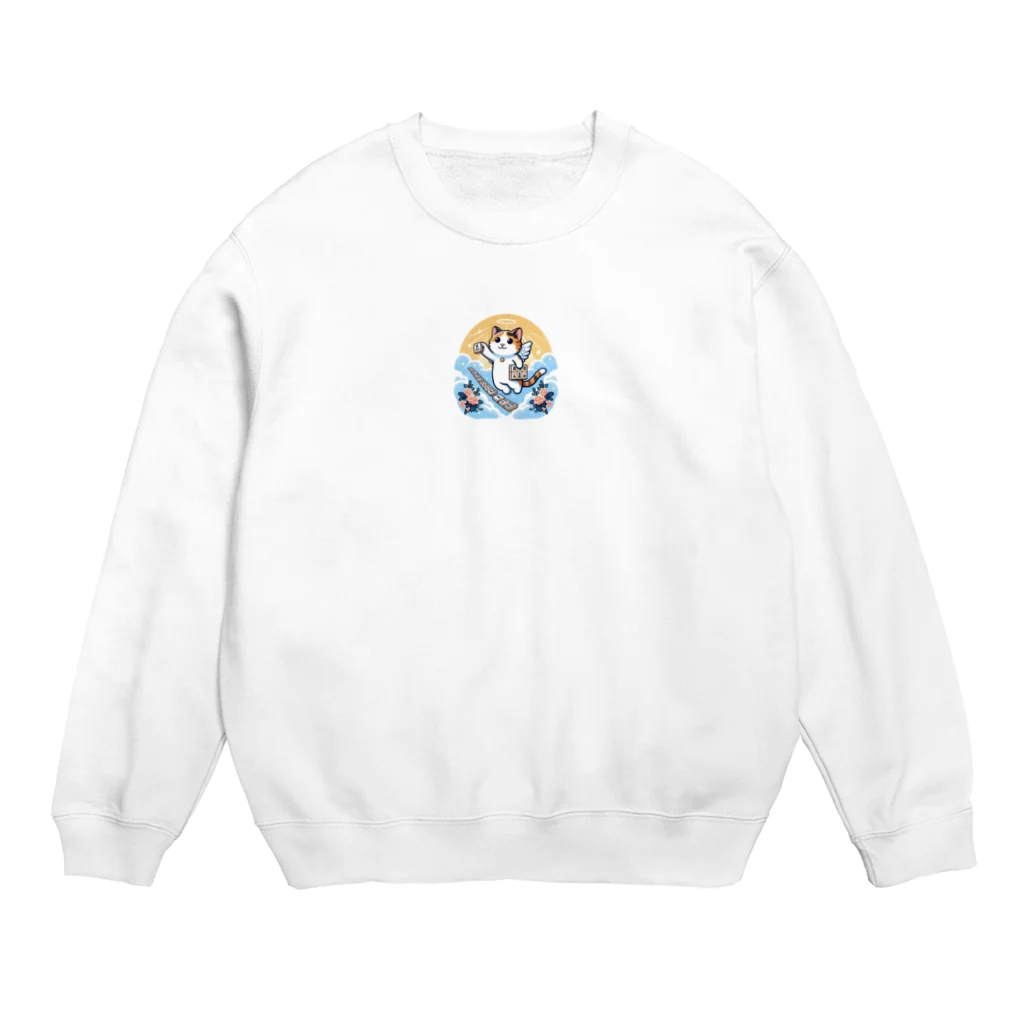 syunon1114の麻雀猫② Crew Neck Sweatshirt