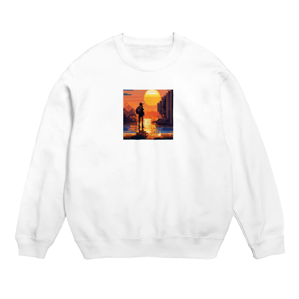 mazislowlifeの夕日の眺め Crew Neck Sweatshirt