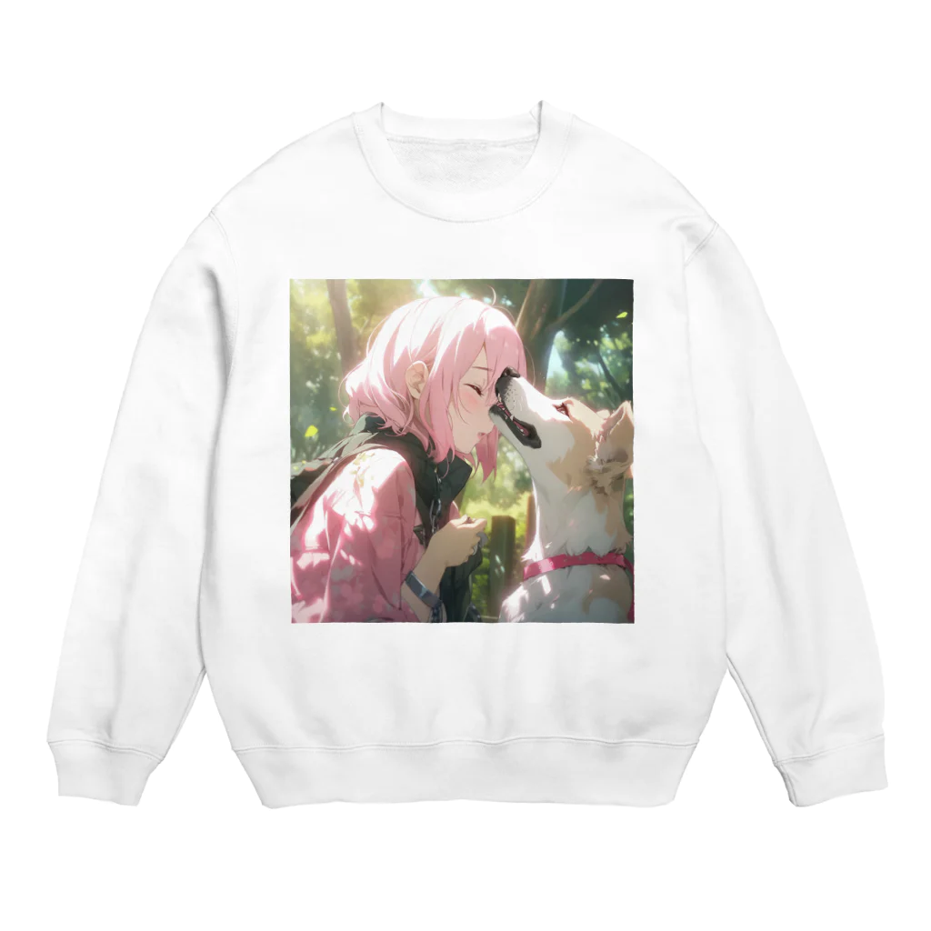 ぶーたんの犬との素敵な週末 Crew Neck Sweatshirt