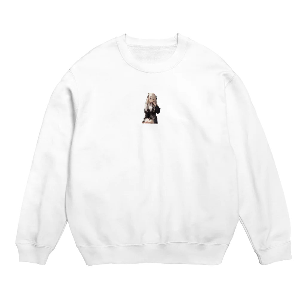 ビッグスマイルライフの金髪美女 Crew Neck Sweatshirt