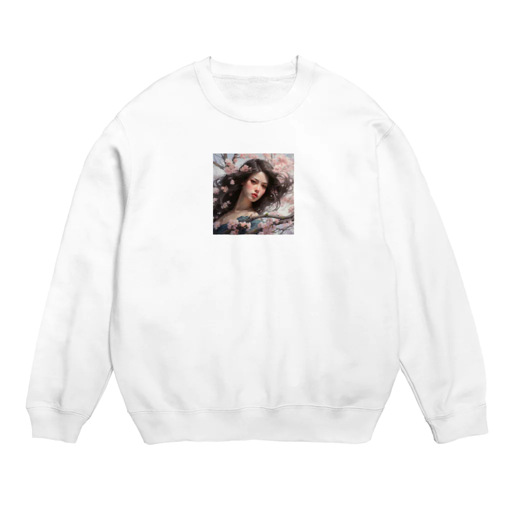 AQUAMETAVERSEの桜の花の中かで、、女性　なでしこ1478 Crew Neck Sweatshirt