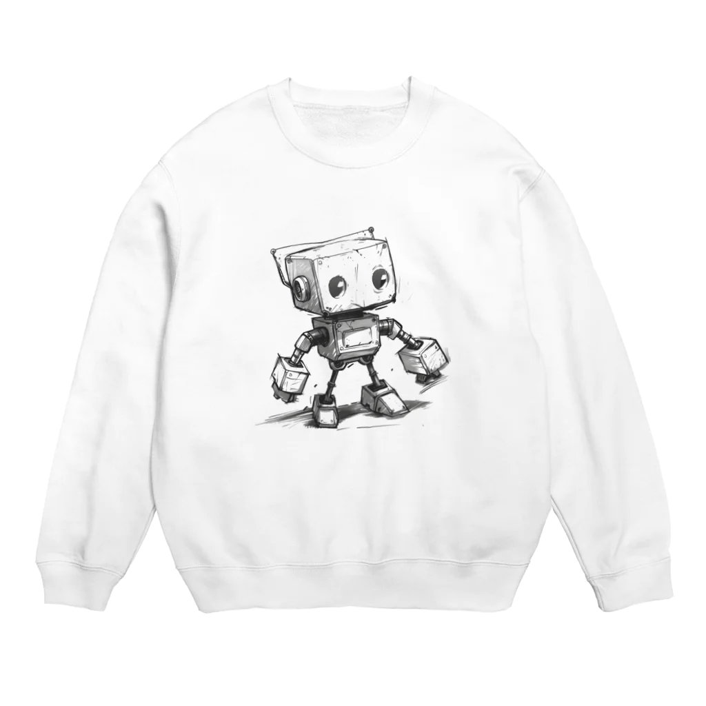 Sachi0625のレトロ戦闘ロボットＣ Crew Neck Sweatshirt