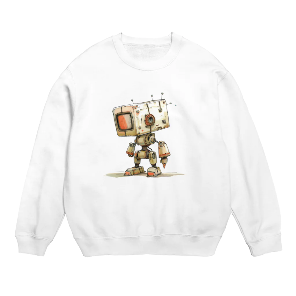 Sachi0625のレトロ戦闘ロボットG Crew Neck Sweatshirt