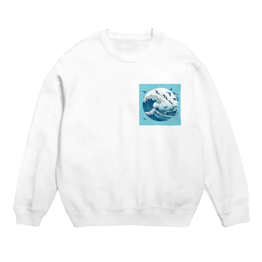 Nattu/のかもめと海 Crew Neck Sweatshirt