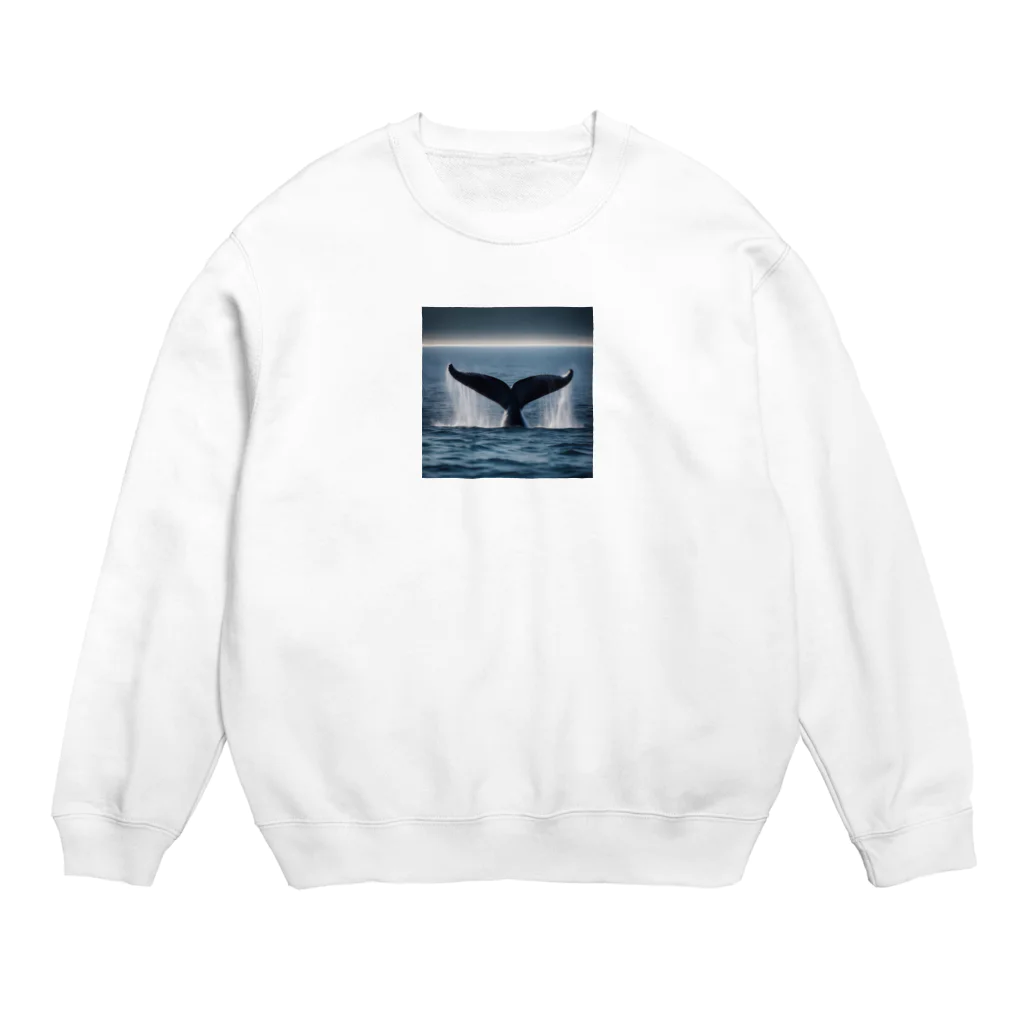 てぃっちゃんのクジラの尾 Crew Neck Sweatshirt