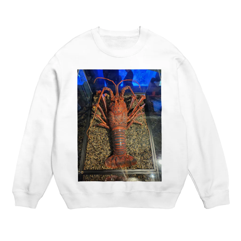 てぃっちゃんの伊勢海老 Crew Neck Sweatshirt