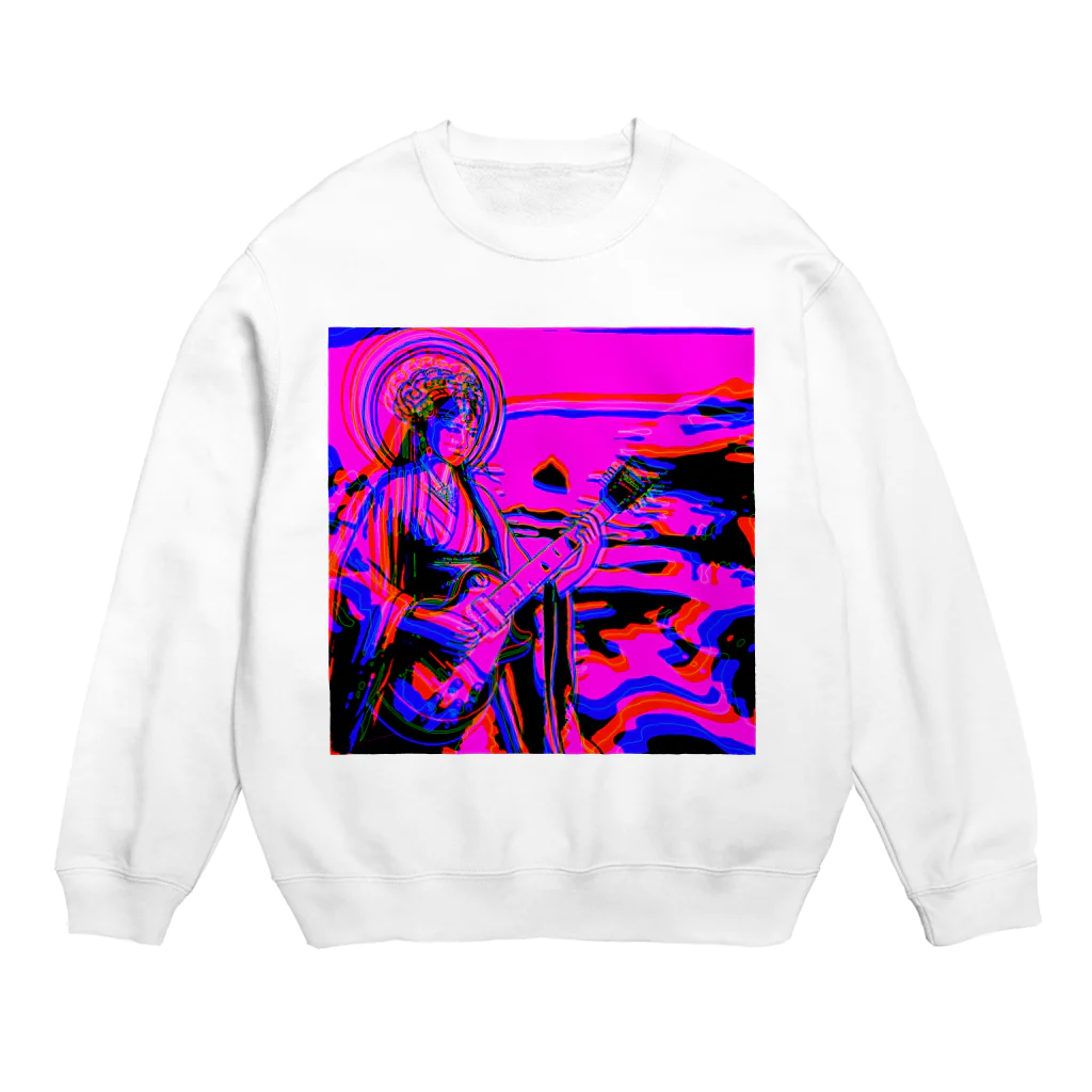 moon_takuanの瀬織津姫とロック2「Seoritsuhime and Rock2」 Crew Neck Sweatshirt