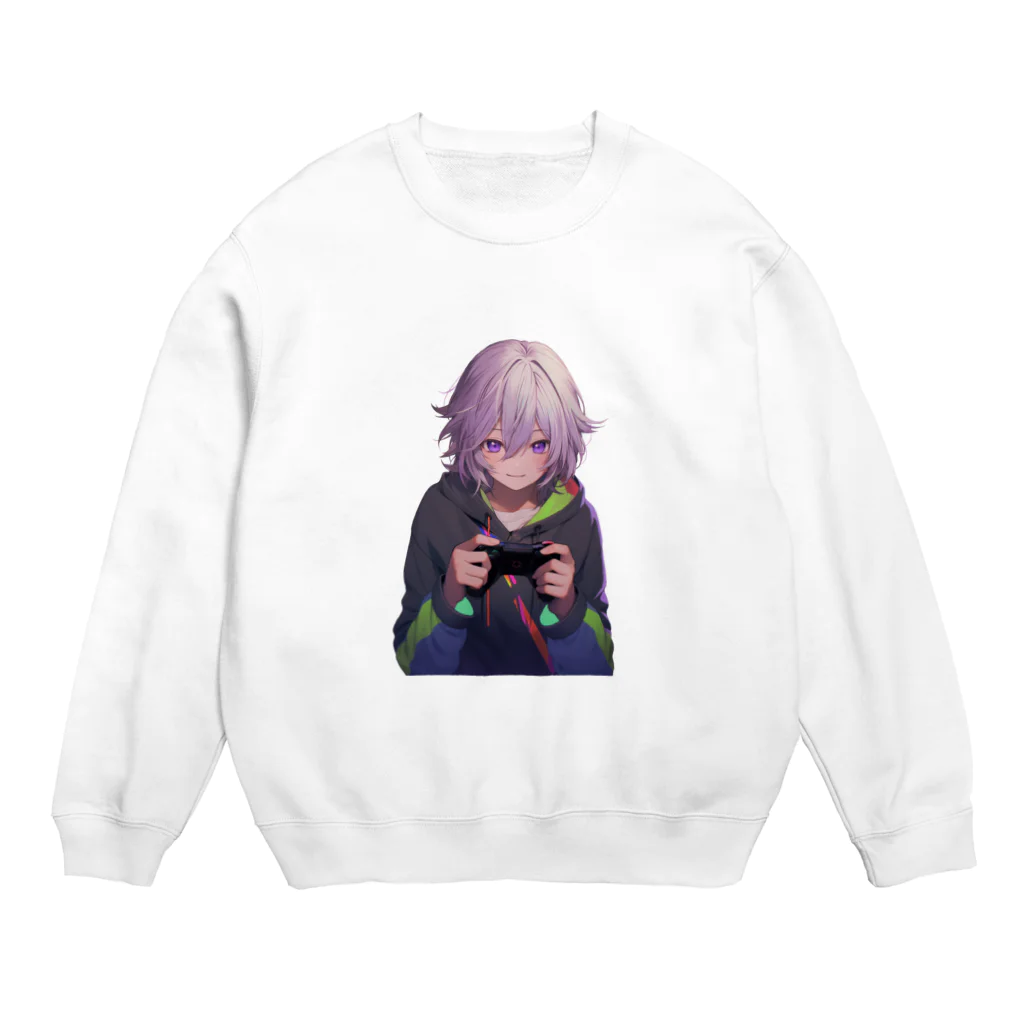 AICreaterのゲーミングBoy No.1 Crew Neck Sweatshirt