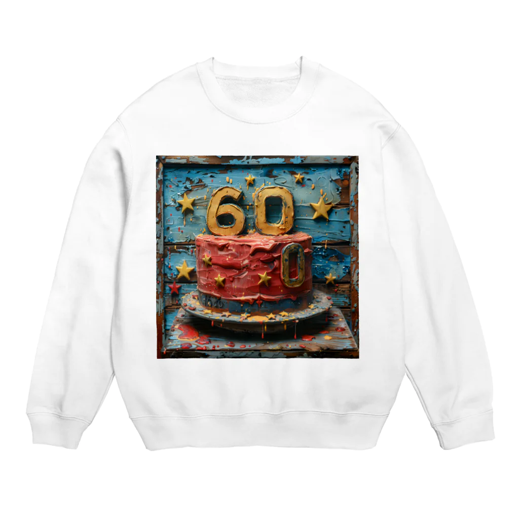 dakkyの還暦祝い「永遠のロック」3 Crew Neck Sweatshirt