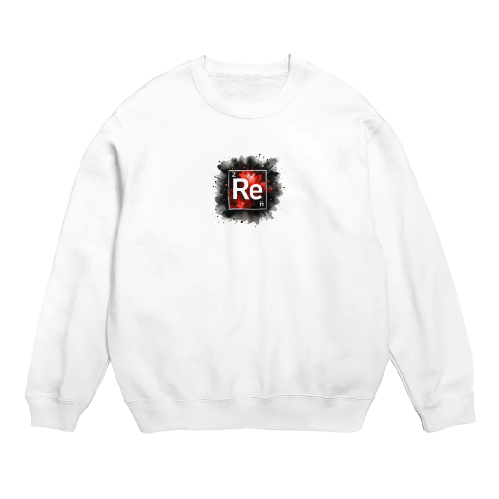 science closet（科学×ファッション）の元素シリーズ　~レニウム Re~ Crew Neck Sweatshirt