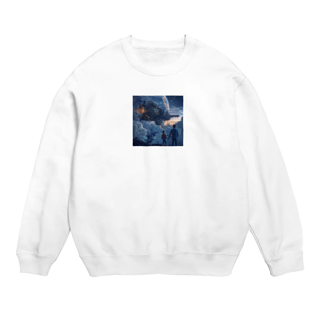 AQUAMETAVERSEの未確認飛行物体　なでしこ1478 Crew Neck Sweatshirt