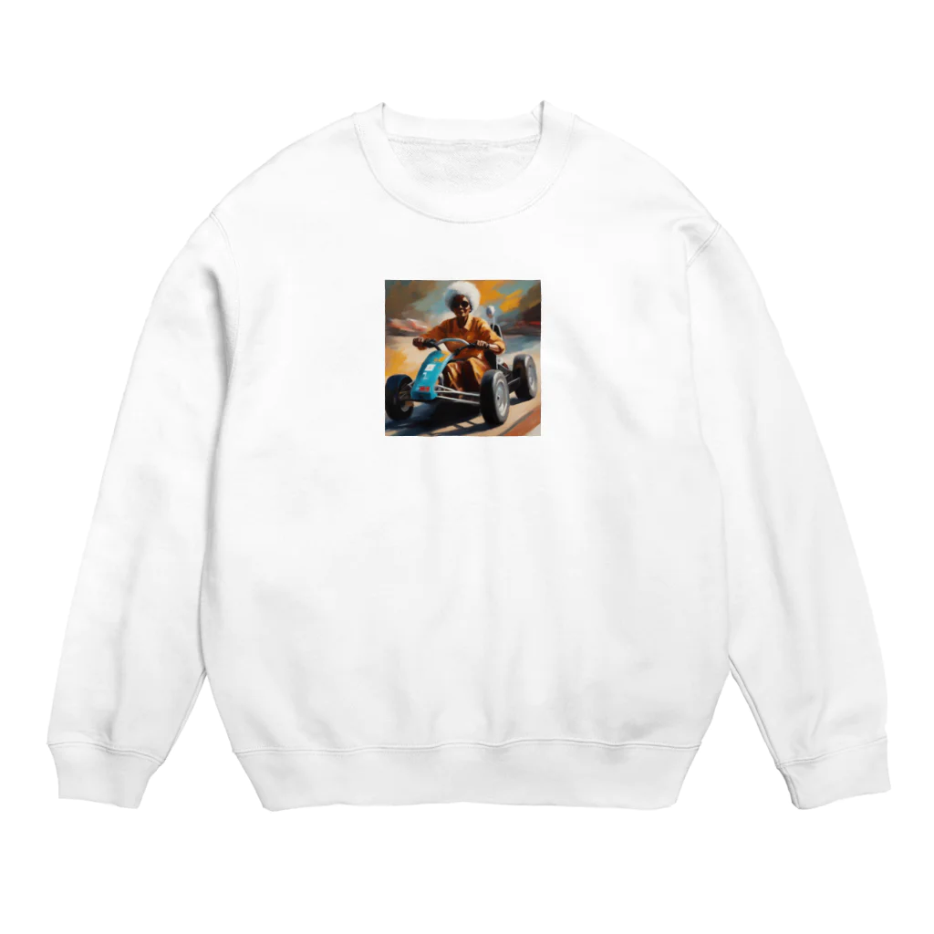 qloのゴーカートグランマ Crew Neck Sweatshirt