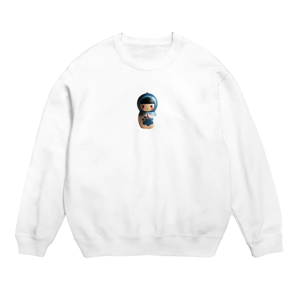 itanki3のブルーベリーこけし Crew Neck Sweatshirt