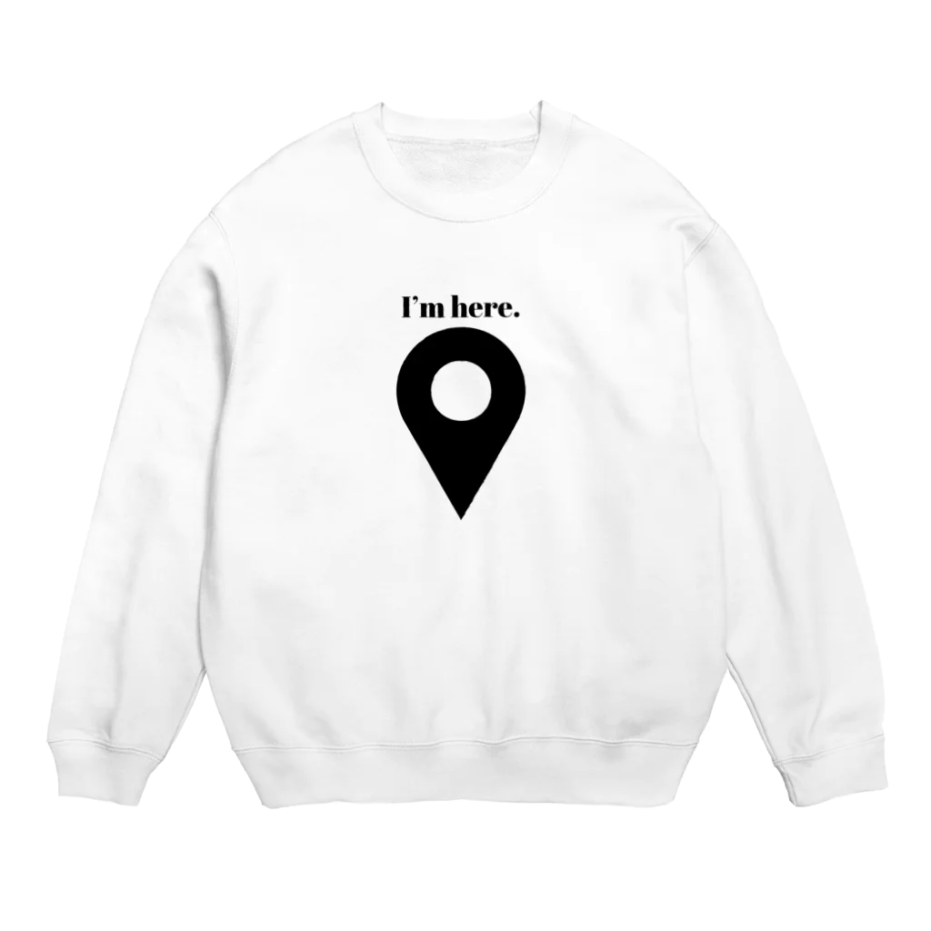 Sounds Focus&RelaxのI’ｍ here. Crew Neck Sweatshirt