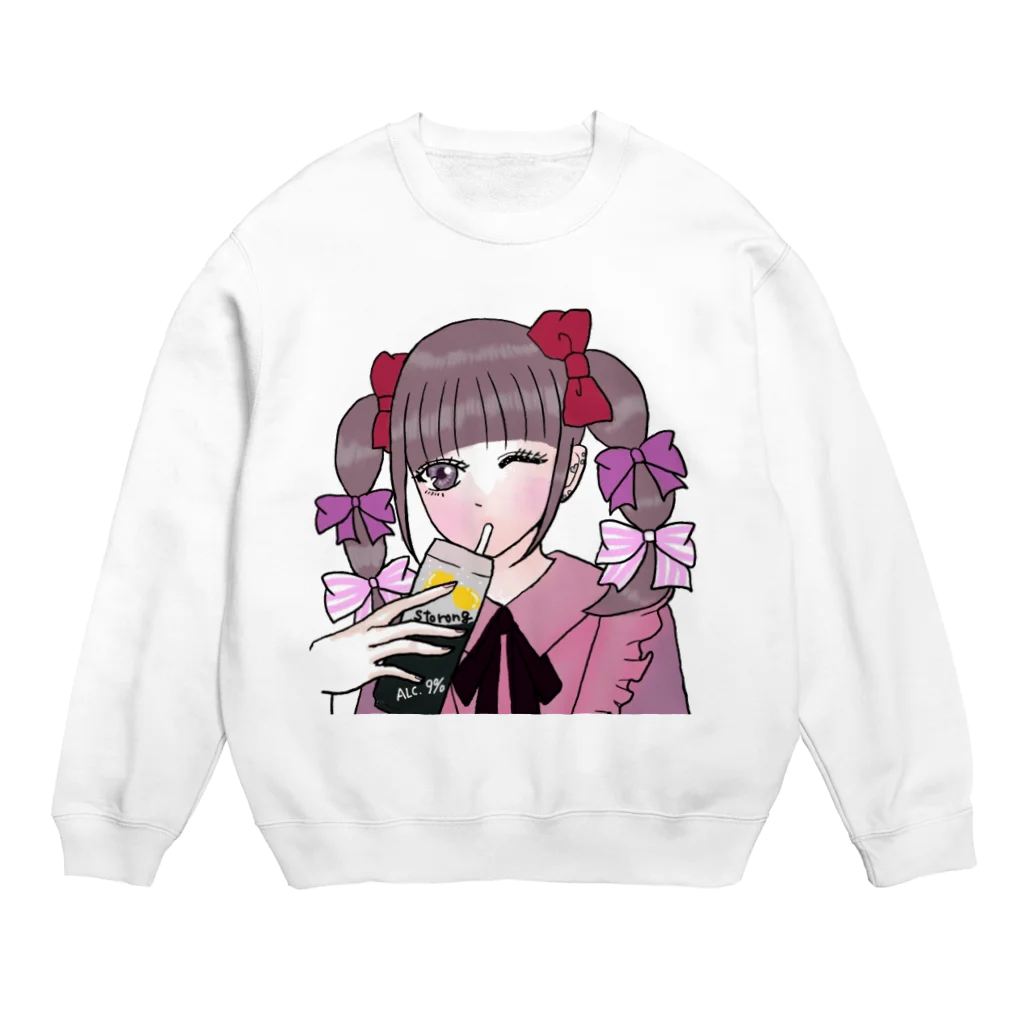 Nello@イラストの地雷ちゃん♥ Crew Neck Sweatshirt