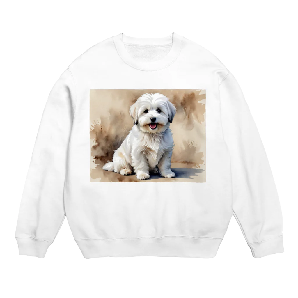 Animal Illustration shopのコトン・ド・テュレアール　Coton de Tulear　水彩画風 スウェット