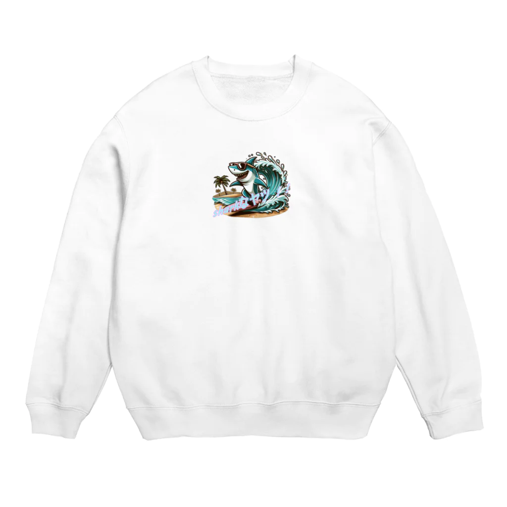 風来のSharkなヤツ!! Crew Neck Sweatshirt