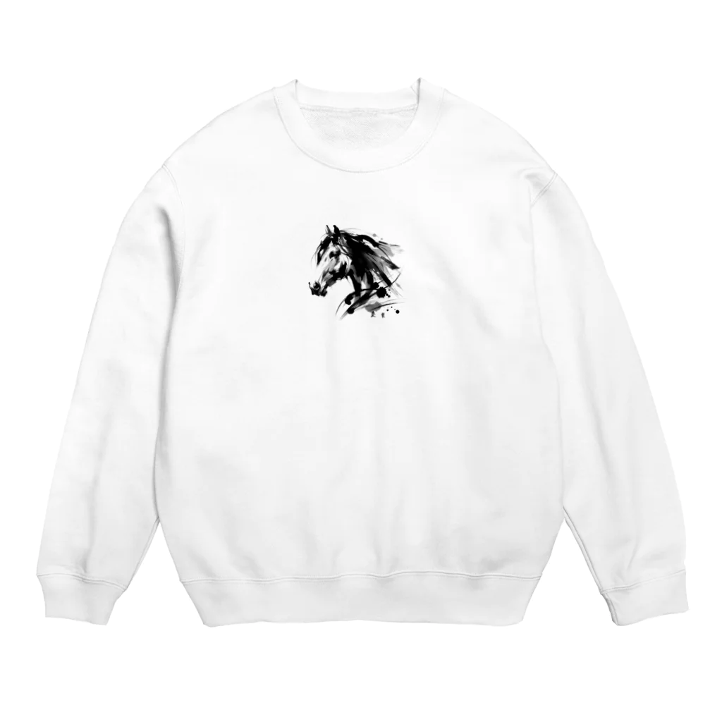 Jelly(*´`)の馬 Crew Neck Sweatshirt