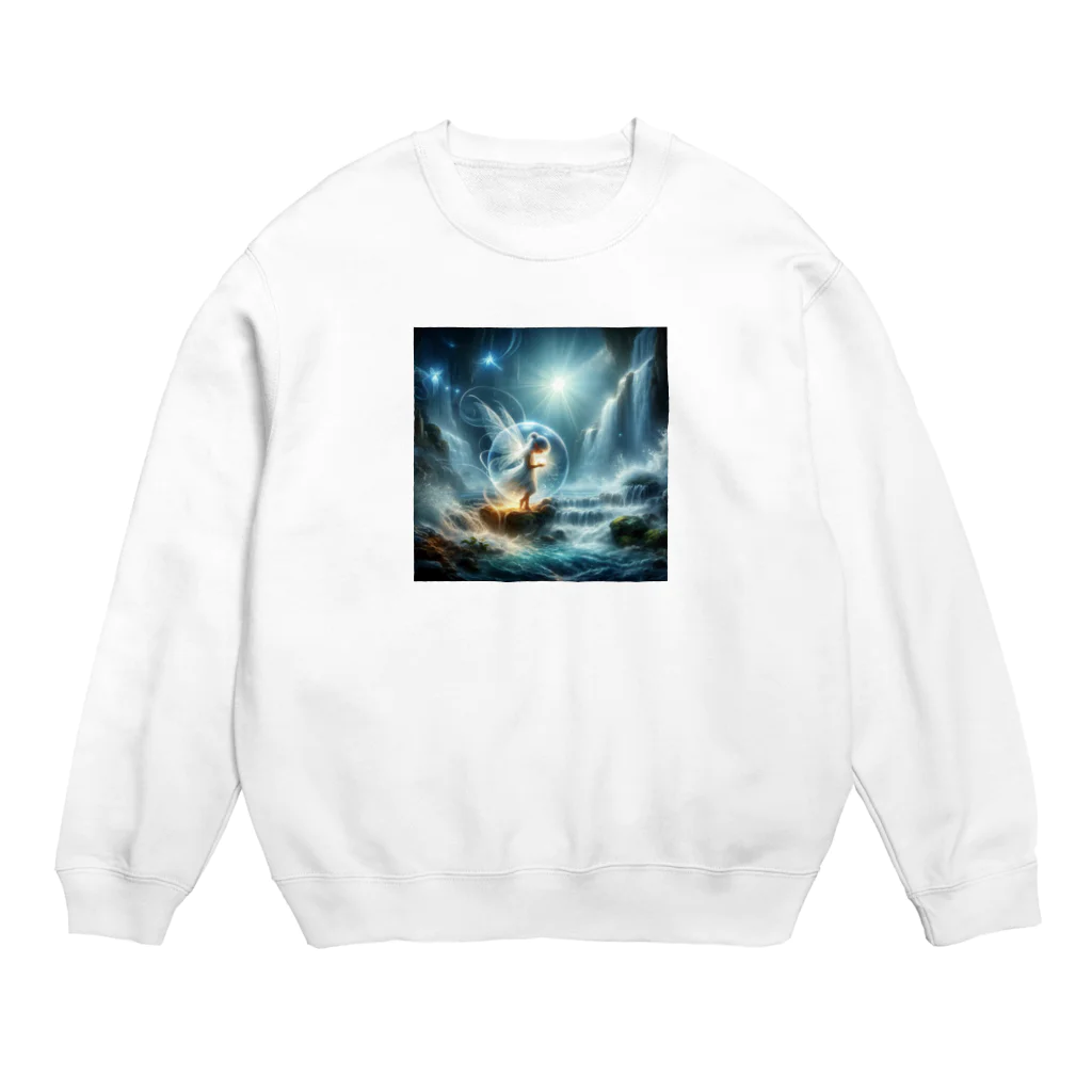 太陽の手の水の妖精 Crew Neck Sweatshirt