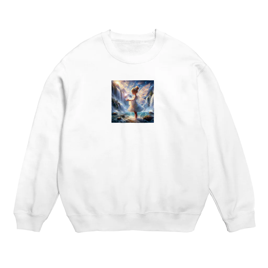 太陽の手の水の妖精 Crew Neck Sweatshirt