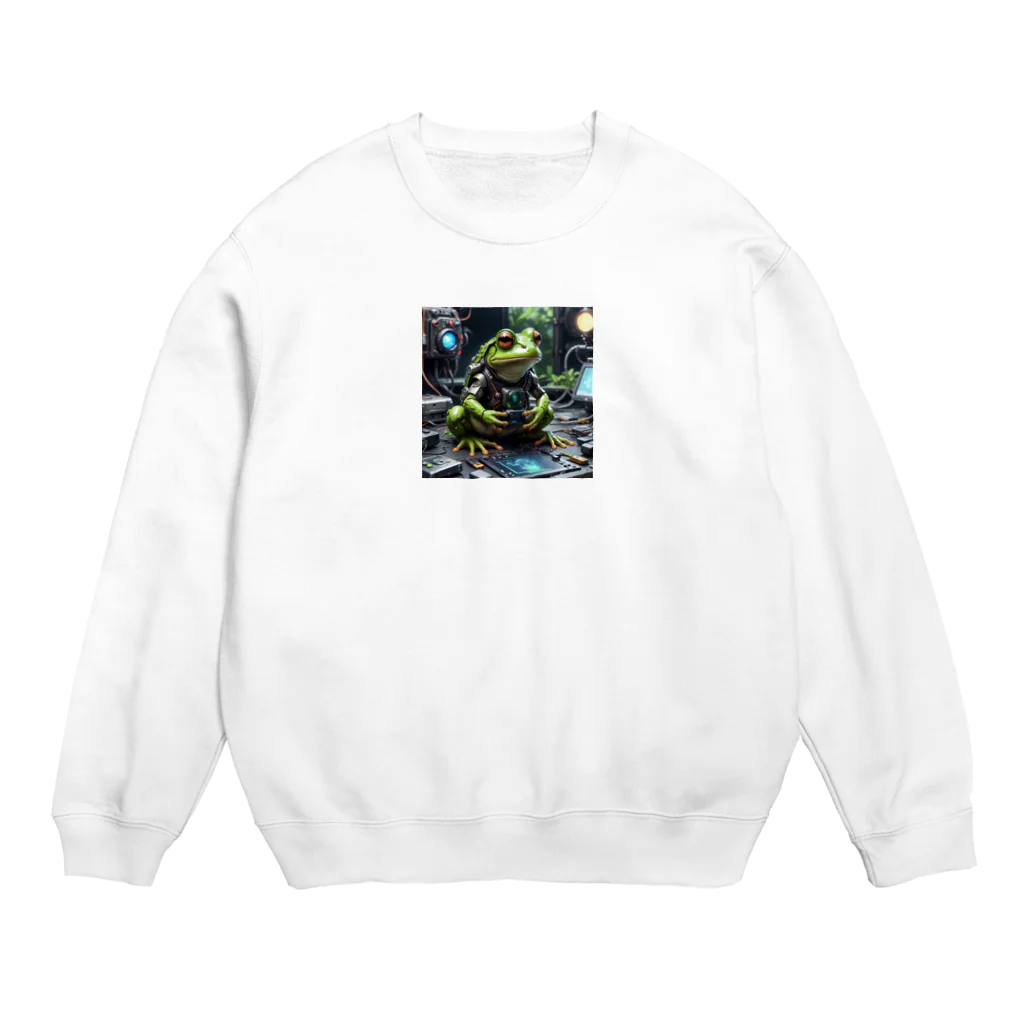 massy_nakiriの高度な技術を駆使するカエル Crew Neck Sweatshirt