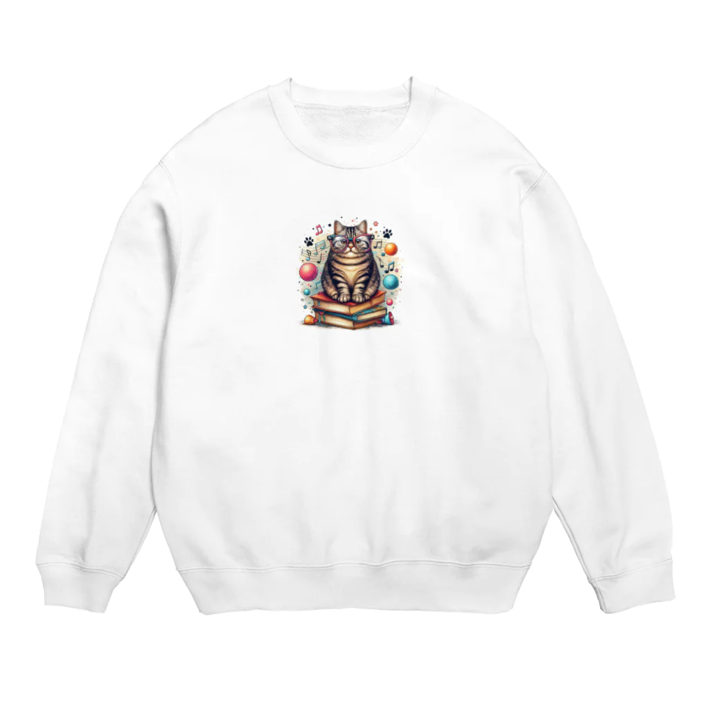 Akiraの猫 Crew Neck Sweatshirt