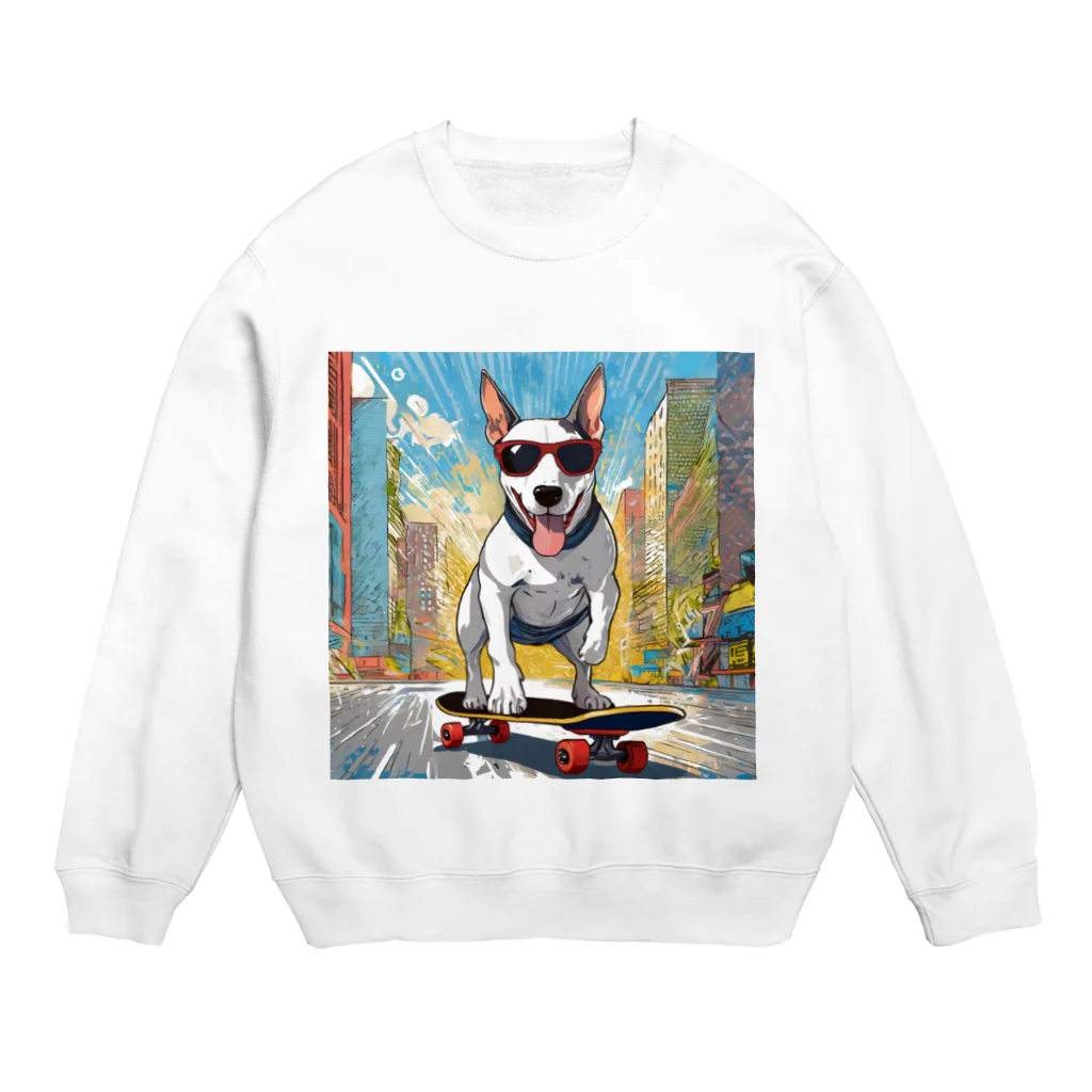 Bull Terrier Paradeの🛹スケーターヴィンセント Crew Neck Sweatshirt