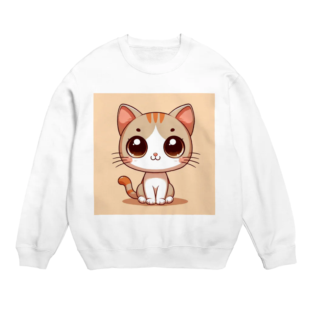 yos-1292583のねこニコばん Crew Neck Sweatshirt