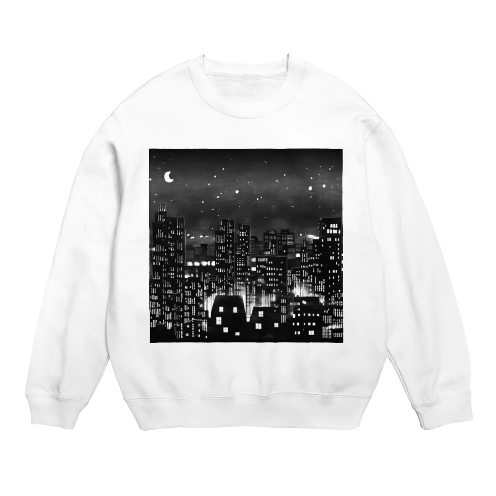 MEGROOVEの都会の夜景🏙 Crew Neck Sweatshirt