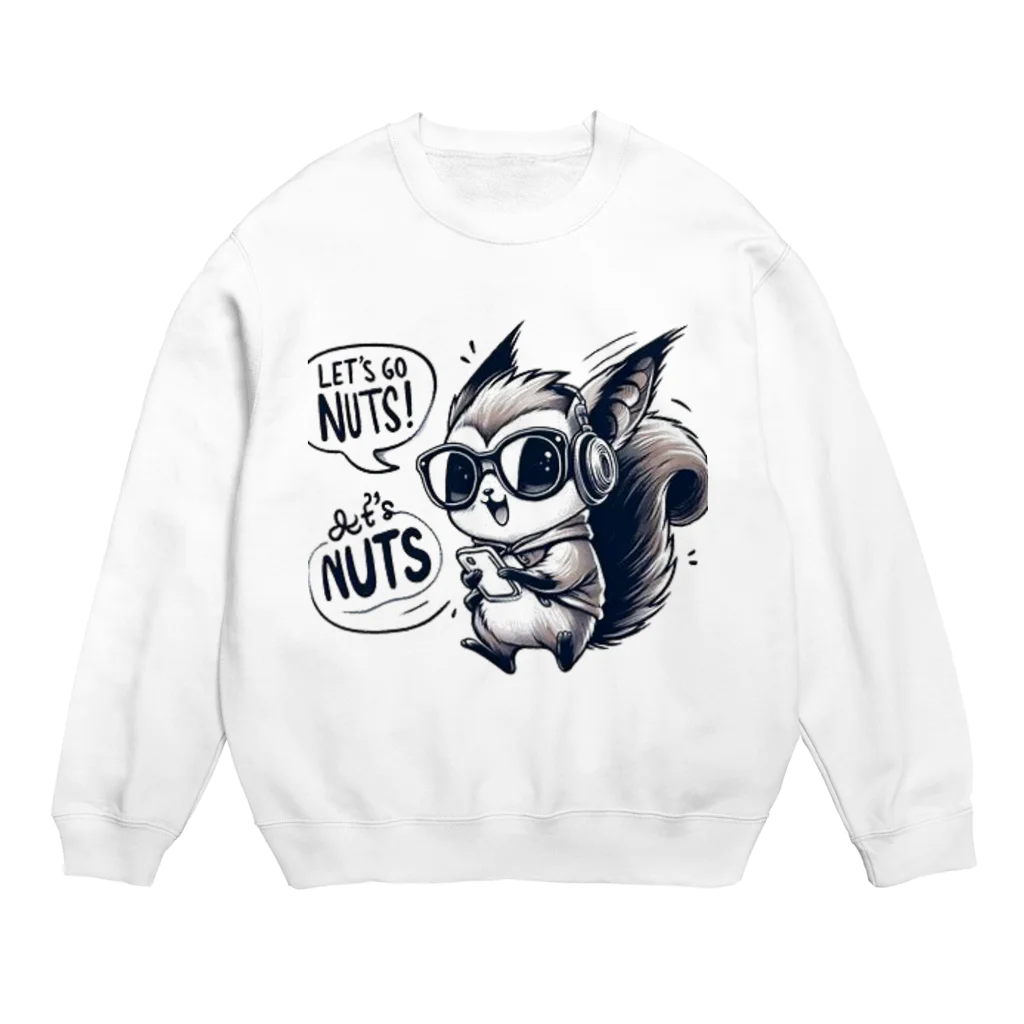 アニマルアーティファクトのナッツナッツくん Crew Neck Sweatshirt