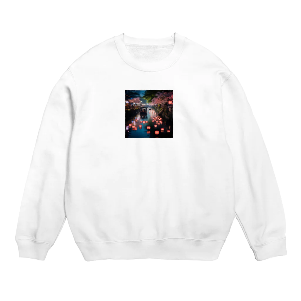 AQUAMETAVERSEの灯籠　なでしこ1478 Crew Neck Sweatshirt