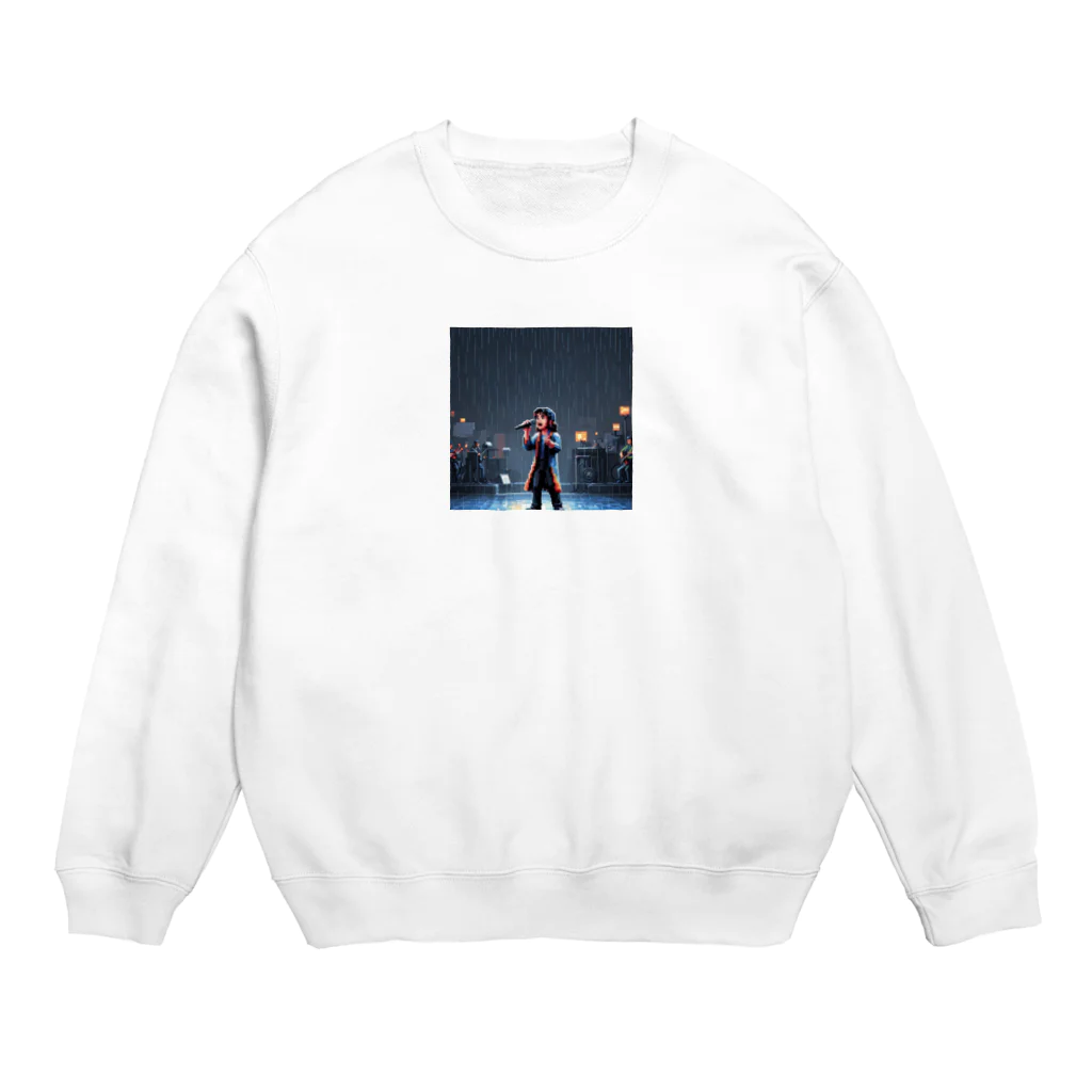 tentetenの雨の中の歌 Crew Neck Sweatshirt