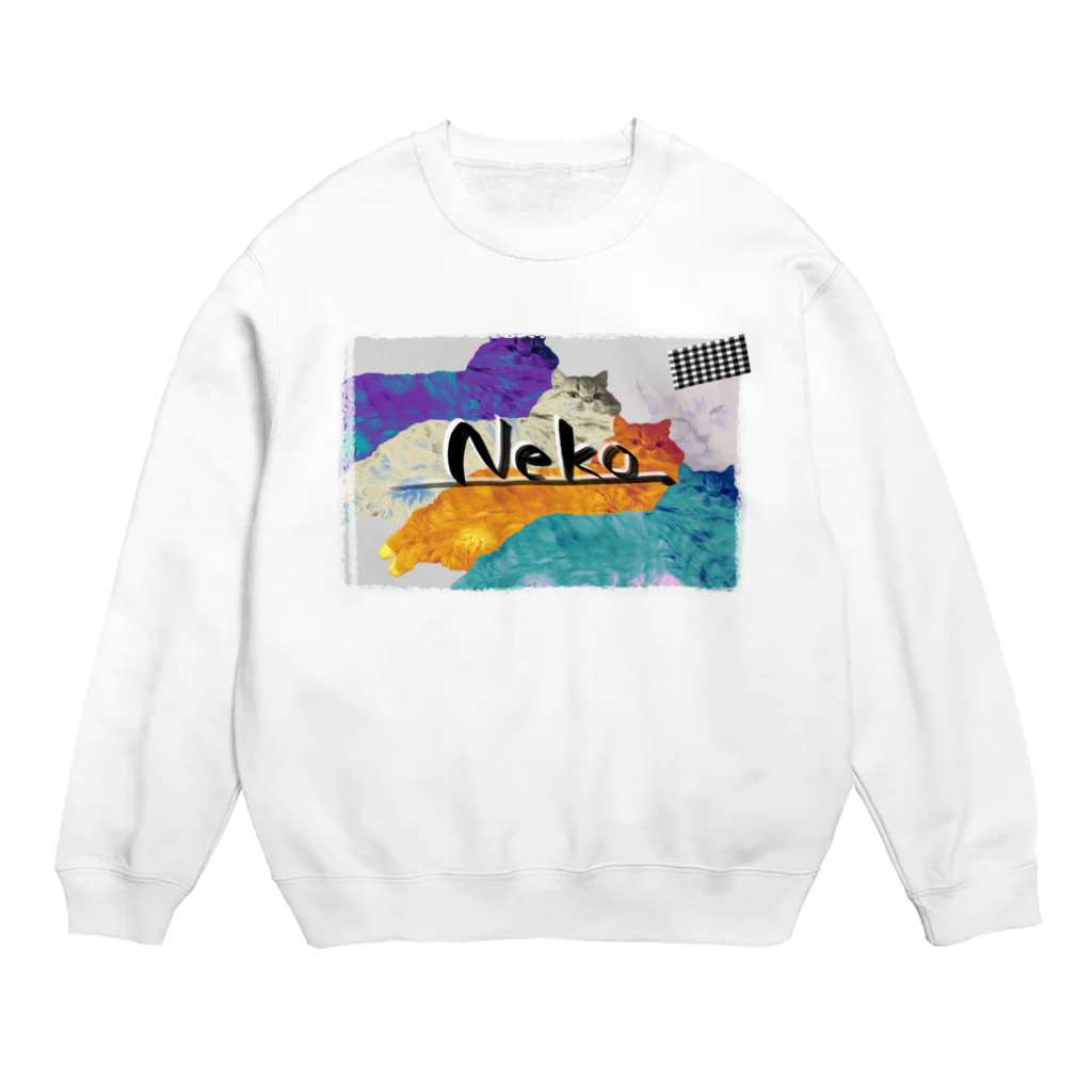 猫と主張のNeko Crew Neck Sweatshirt