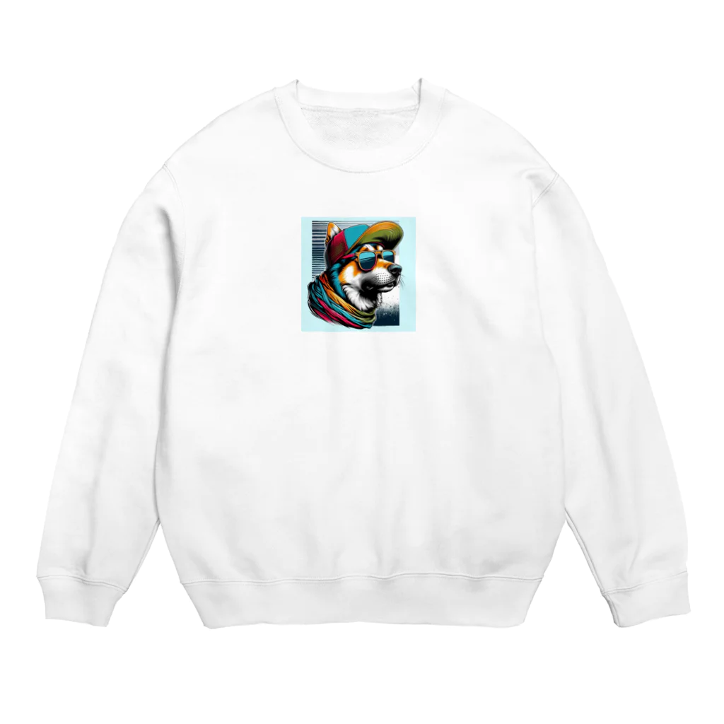 キャップ犬専門店のキャップ犬15 Crew Neck Sweatshirt