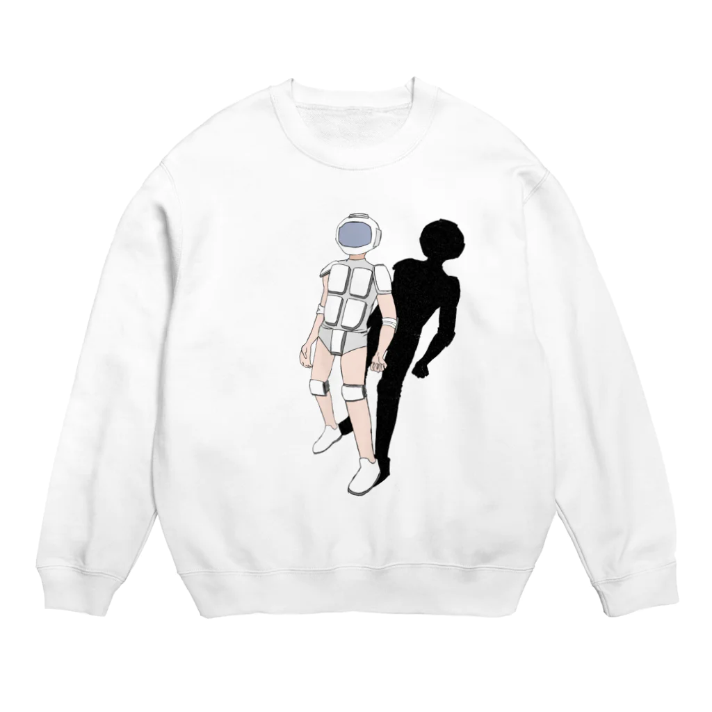 どでかごんのパットマン２ Crew Neck Sweatshirt