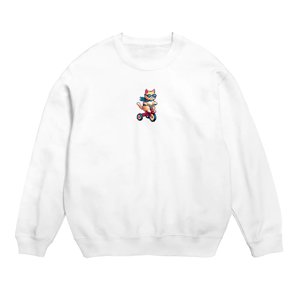 暴走三輪車の暴走三輪車お猫様(相棒) Crew Neck Sweatshirt