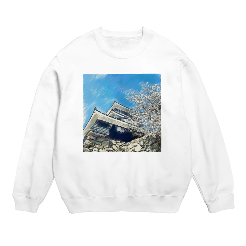 ピヨるっちの【浜松城】フォトアート Crew Neck Sweatshirt