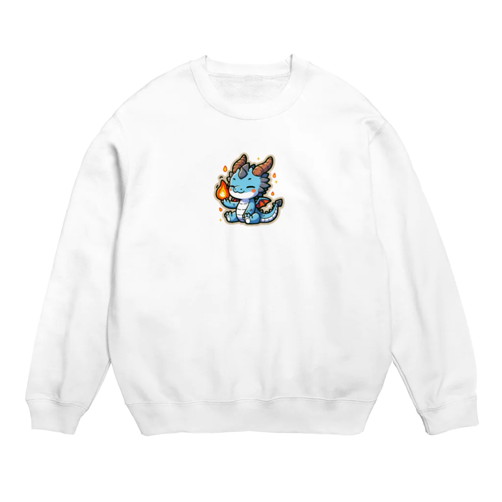 scarlet358のドラゴンくん Crew Neck Sweatshirt