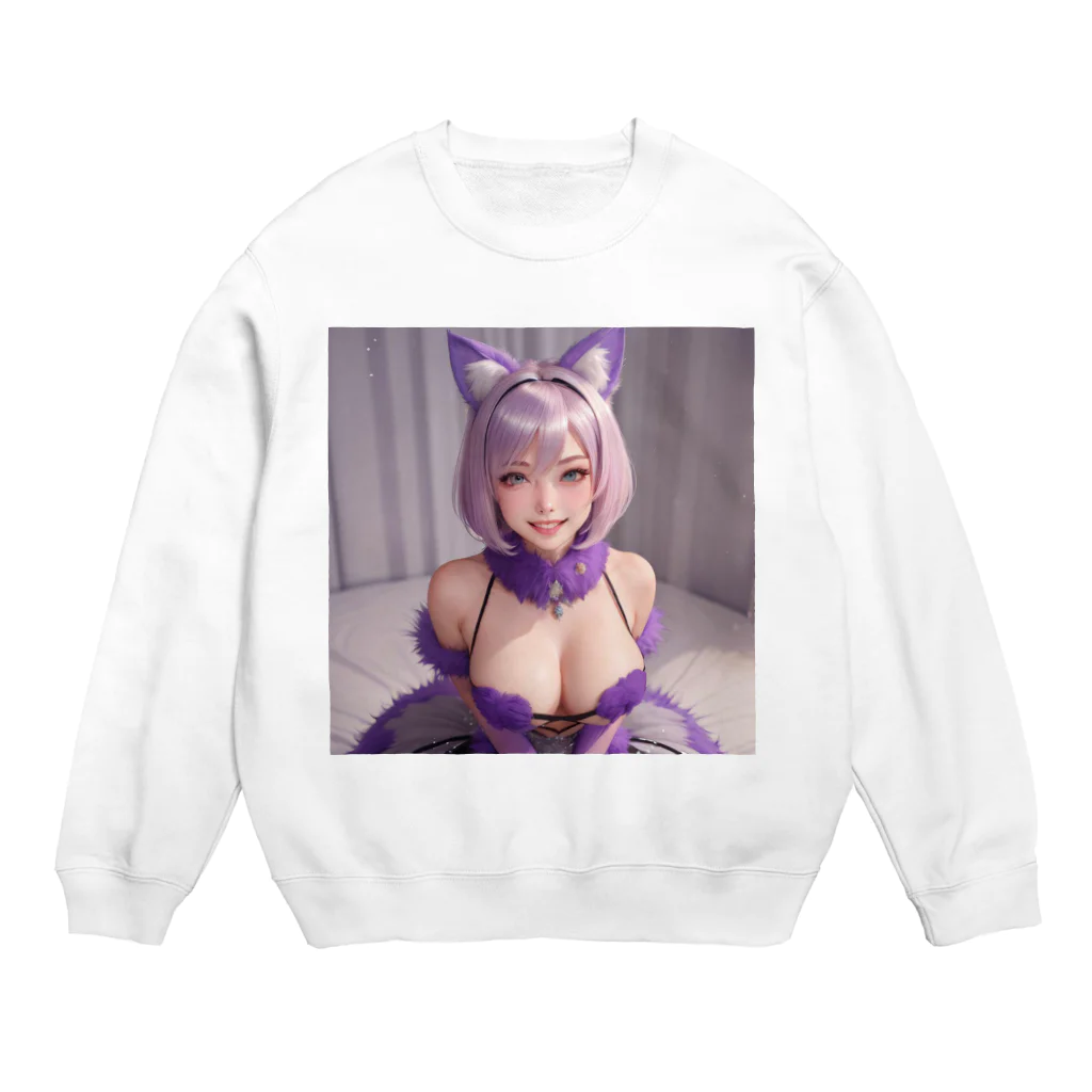 LONGSTONEのAI最強美少女 Crew Neck Sweatshirt