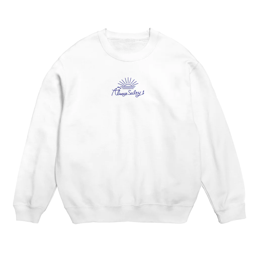 Always SaltyのAlways Salty ロゴ_Center Crew Neck Sweatshirt