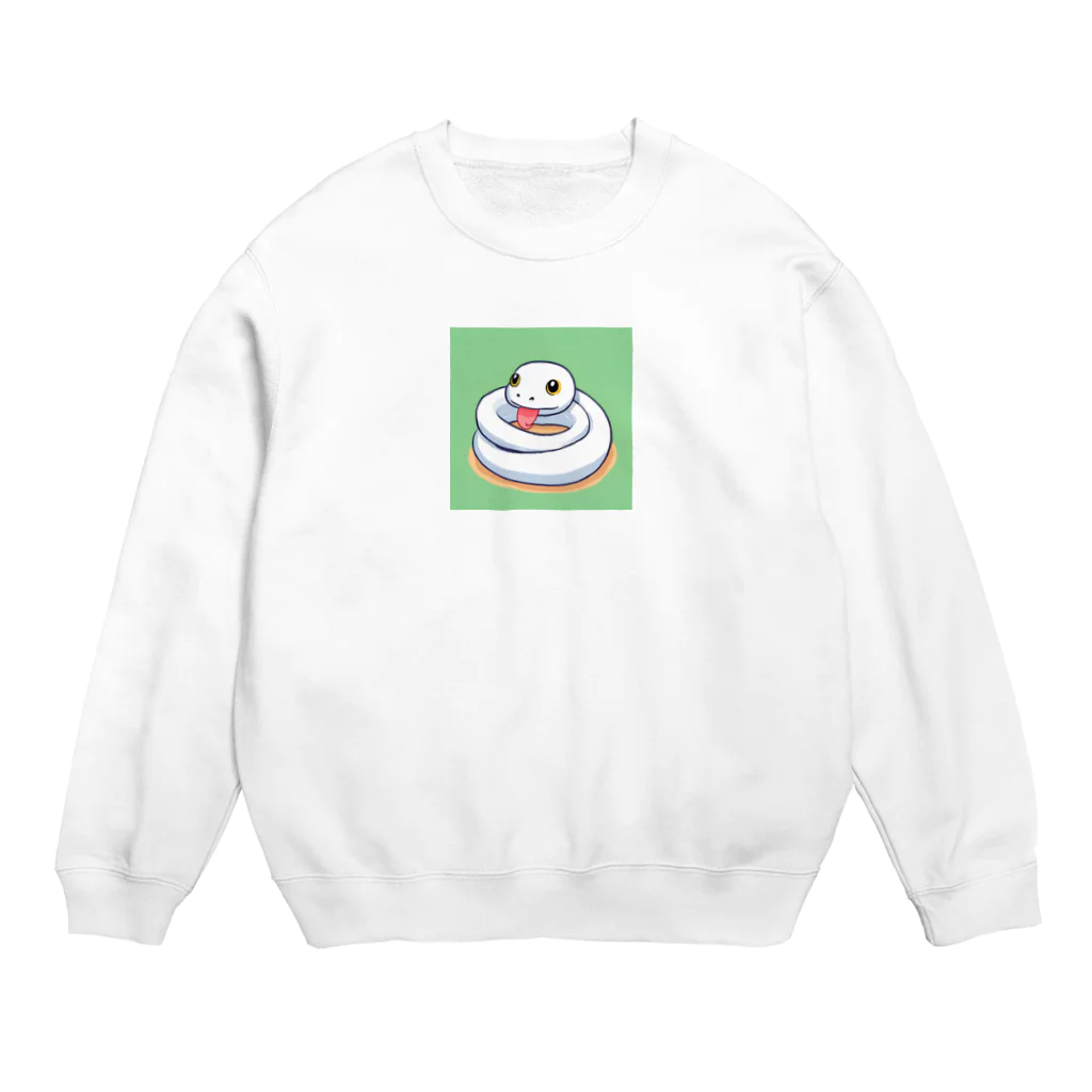 merumo2の白蛇君 Crew Neck Sweatshirt