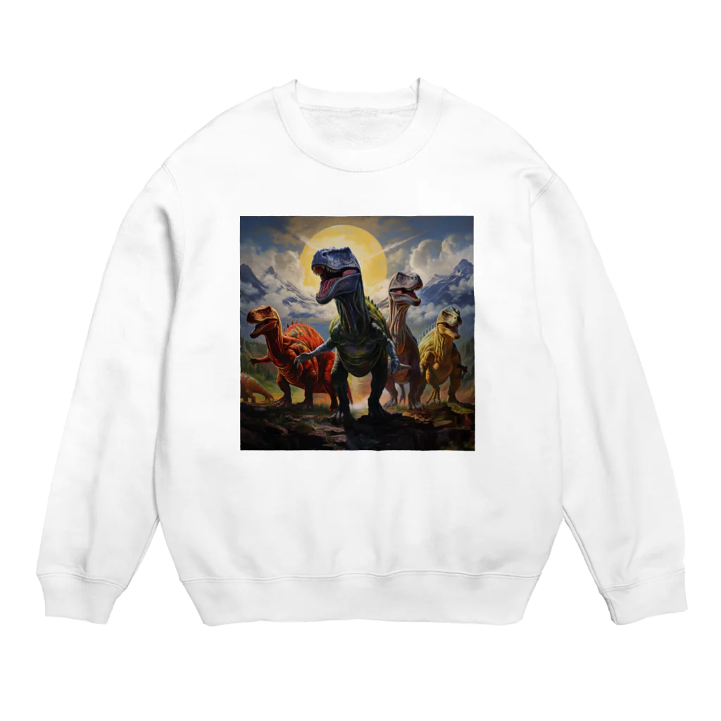 AQUAMETAVERSEの恐竜　なでしこ1478 Crew Neck Sweatshirt