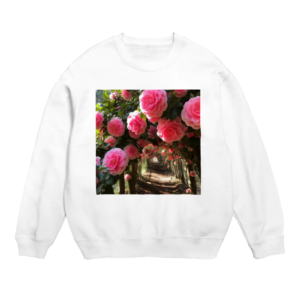 AQUAMETAVERSEの椿のドームなでしこ1478 Crew Neck Sweatshirt