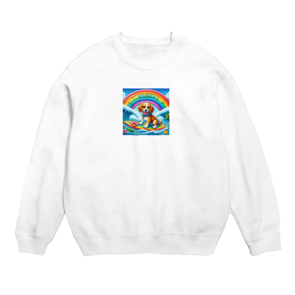 キューピットのアロハワンコ Crew Neck Sweatshirt