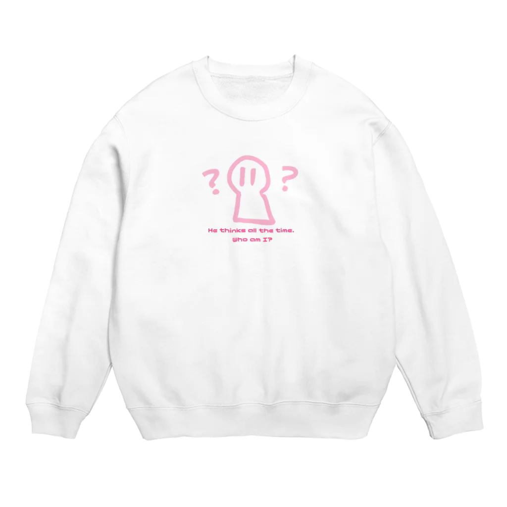 納豆ごはんの自分について考えるコンセント君 Crew Neck Sweatshirt